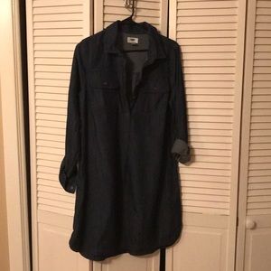 Old Navy Dark Denim Tunic Dress NWOT
